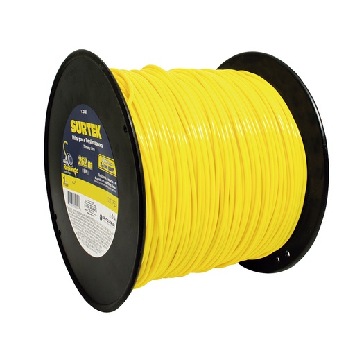 [HC90483] SURTEK HILO P/DESBROZADORA    2.44MMX262MT AMARILLO REDONDO