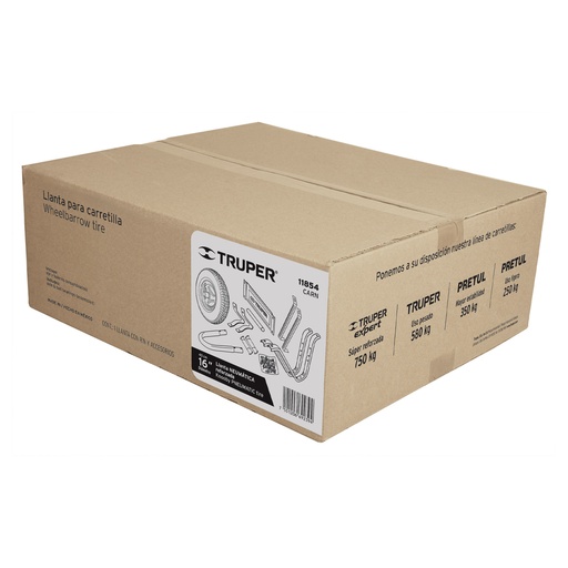 [HC89461] TRUPER LLANTA CARN REF CAJA COMPLETA CON ACCESORIOS