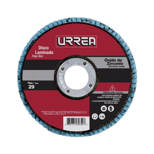 [HC89404] URREA DISCO FD4512  4 1/2" G120 LAMINADO