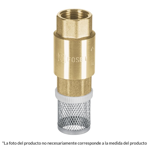 [HC63817] FOSET VALVULA PICHA-1X 1" D/PIE PICHANCHA REJILLA ACERO INOX