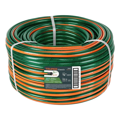 [HC63796] TRUPER MANGUERA REF 3 CAPAS MAN-1/2R1/2 ROLLO D 100M