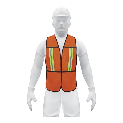 [HC89197] PRETUL CHALECO SEGURIDAD CHS-200N NARANJA CINTAS DE 3/4"