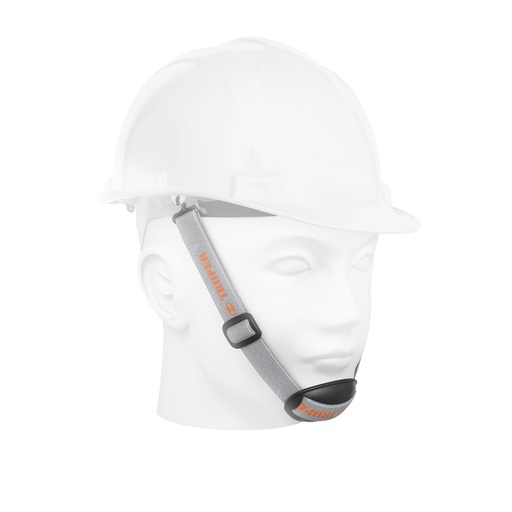 [HC89624] TRUPER BARBOQUEJO C/BARBILLA PVC(GRIS) P/CASCO - HIPO. BARBO