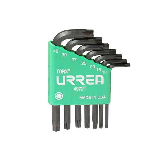 [HC64143] URREA JGO LLAVES TORX L T10-T40 4972T