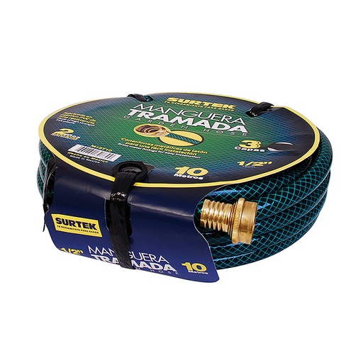 [HC64245] SURTEK MANGUERA TRAMADA M12T15 1/2" 15MT CONECTOR METAL VDE