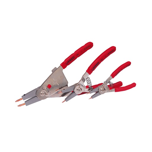 [HC64112] URREA JGO PINZAS P/ANILLO DE  RETENCION 3PZ C/8PUNTAS