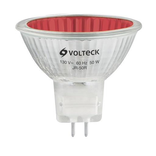 [HC62428] VOLTECH LAMPARA JR-50R 50W VOLTECH HALOGENO MR16 B/BIPIN ROJ