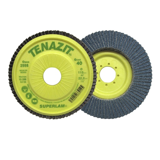 [HC62516] TENAZIT DISCO LAM SUPERLAM 4-1/2X7/8"G40 2988