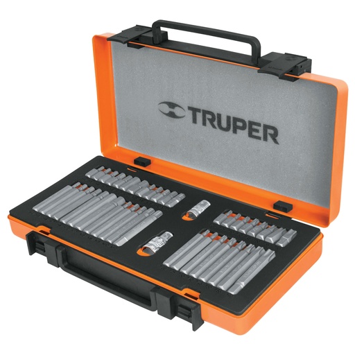 [HC62372] TRUPER JGO PUNTAS MIXTO 42PZ  1/2"Y3/8"  PUN-42X