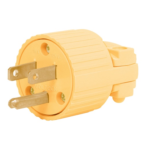 [HC63681] VOLTECH CLAVIJA CLP-A VOLTECH PLASTICO 2 POLOS C/TIERRA