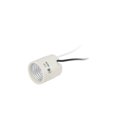 [HC63737] VOLTECH PORTALAMPARA POPO-14 VOLTECH D/PORCELANA SENCILLO
