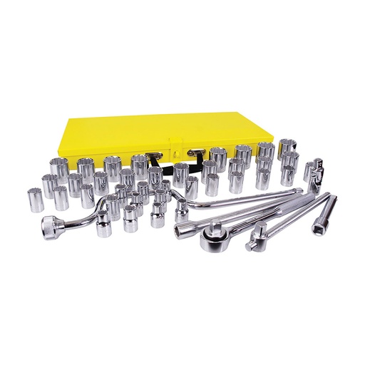 [HC61911] SURTEK AUTOCLE COMBINADO 43PZA F10SM CON CUADRO DE 1/2"