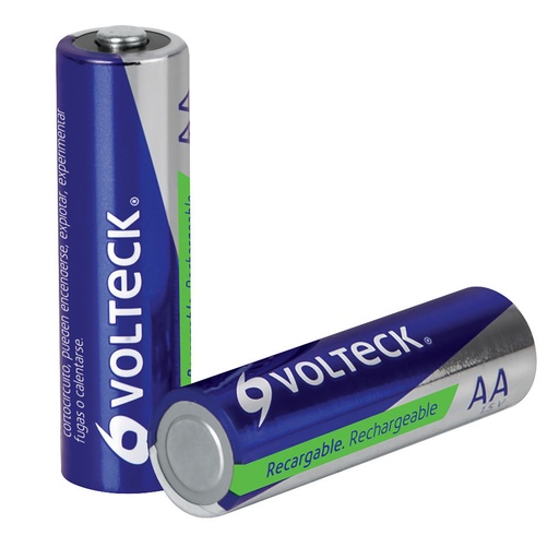 [HC63722] VOLTECH PILA RE-AA VOLTECH RECARGABLE2500MAH 2PZA LARGA DURA