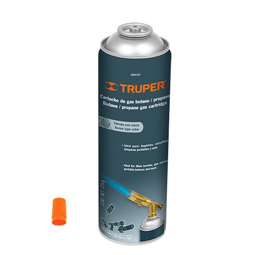 [HC63717] TRUPER CILINDRO D/GAS         BUTANO-PR 275GR ROSC GAS-275