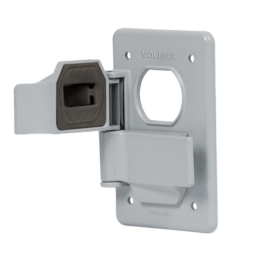 [HC62409] VOLTECH PLACA PAFIN-DOS VOLTECH DUPLEX TIPO FS C/TAPAS