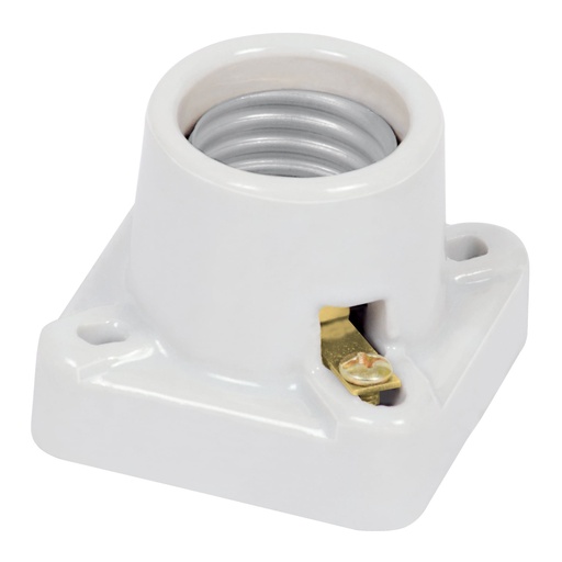 [HC62414] VOLTECH PORTALAMPARA POPO-11 VOLTECH D/PORCELANA CUADRADO