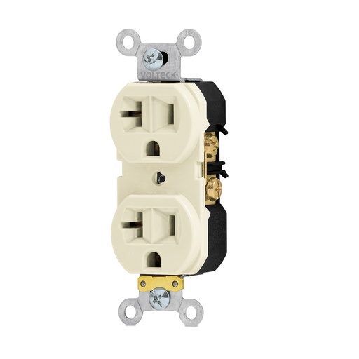[HC62340] VOLTECH CONTACTO CODO-MS VOLTECH DUPLEX 2 POLOS 3 HILOS 20A