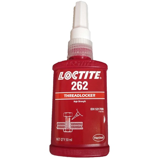 [HC64637] LOCTITE FIJADOR P/BIRLOS      A.RESIST. ROJO 50ML 262-31