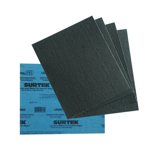 [HC64367] SURTEK LIJA DE ESMERIL NEGRA 80 LEN80
