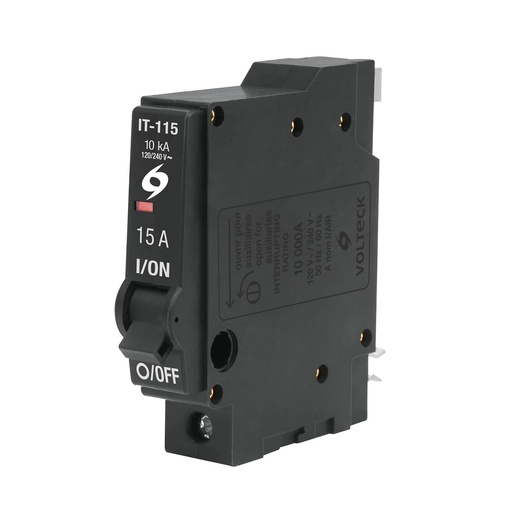 [HC61077] VOLTECH INTERRUPTOR IT-115 15A VOLTECH TERMOMAGNETICO 1 POLO