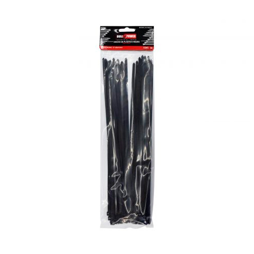 [HC91253] BULL POWER CINCHO-COLLARIN    50PZ NEGRO 4.8X300MM