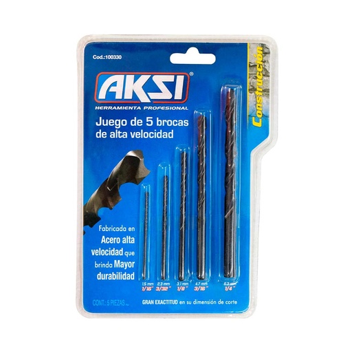[HC88510] AKSI JGO BROCAS AV 5PZ        1/16"-1/4"