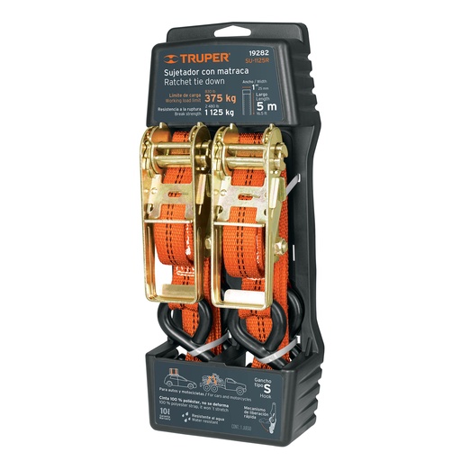 [HC61503] TRUPER SUJETADOR SU-1125R 1"X4MC/MATRACA Y ESLINGA