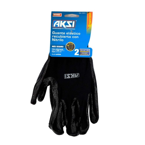 [HC88500] AKSI GUANTE 103716  NYLON CON NITRILO GDE