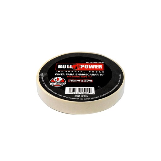 [HC91239] BULL POWER CINTA MASKING TAPE 3/4"X50MT