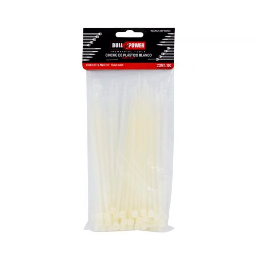 [HC91244] BULL POWER CINCHO-COLLARIN    100PZ NATURAL 3.5X150MM