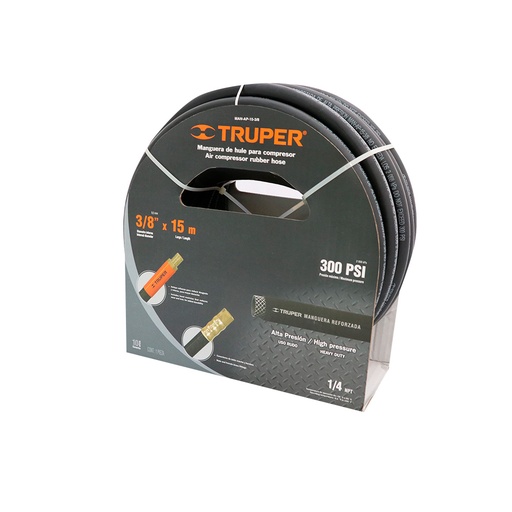 [HC95415] TRUPER MANGUERA MAN-AP-15-3/8  3/8 15MT P/ALTA PRESION