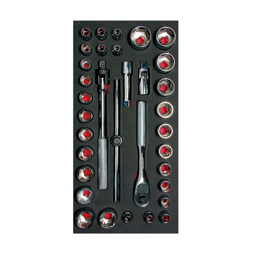 [HC93617] URREA DADO CH104 3/8  34PZ JGOY ACCESORIOS