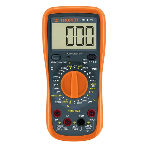 [HC21158] TRUPER MULTIMETRO DIGITAL MUT-39P/MANT INDUSTRIAL