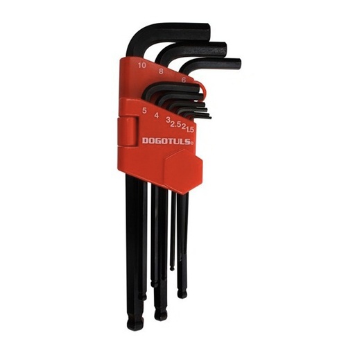 [HC102478] DOGOTULS JGO LLAVES TF2210 10MM 9PZ BOLA LARGA HEX