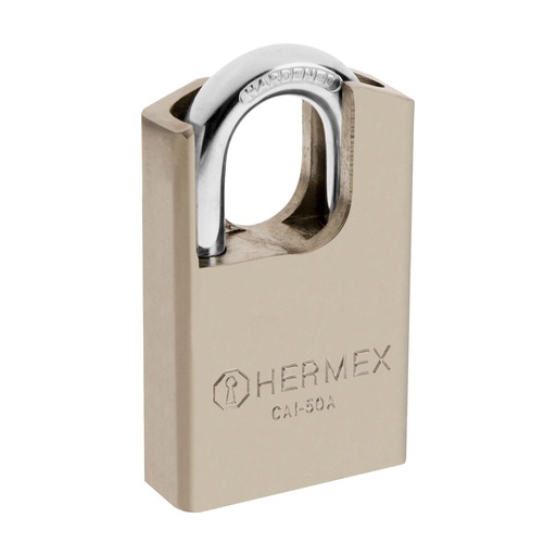 [HC13309] HERMEX CANDADO CAI-50A 50MM ACERO MAX SEG ANTI GANZUA