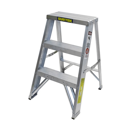 [HC99544] SURTEK ESCALERA TABURETE      2 ESC. ALUM-T-III TT2