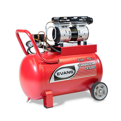 [HC98708] EVANS COMPRESOR DE AIRE 1HP   70LT  LIBRE ACEITE PAINT AIR
