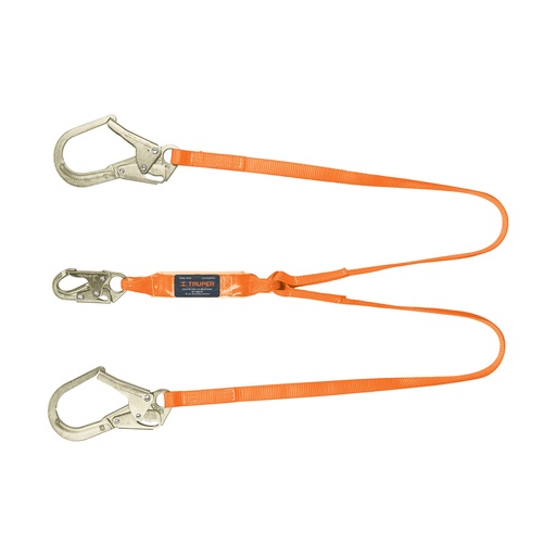 [HC98925] TRUPER LINEA DE VIDA 1.80MT   DOBLE GANCHO GDE ANSI