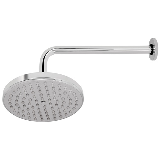 [HC98300] FOSET REGADERA R-208 8" CROMOPLATO ANCHO REDONDA C/BRAZO