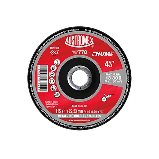 [HC97982] AUSTROMEX DISCO CORTE  778115X1X22.23