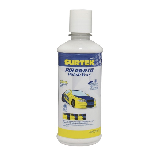 [HC11842] SURTEK PULIMENTO DA070 250ML AUTOMOTRIZ GRANO SUAVE