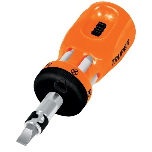 [HC13686] TRUPER DESARMADOR DTROM-12 T/TROMPO C/MATRACA 6PTAS DOBLE