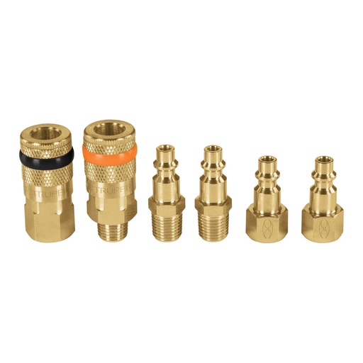 [HC20871] TRUPER JGO CONECTORES Y COPLES 18075 CORAL-6 P/COMPRESOR