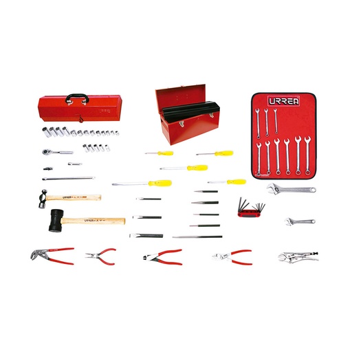 [HC94194] URREA JGO HERRAMIENTA 56PZ    STD BASICO INDUSTRIAL CJ METAL