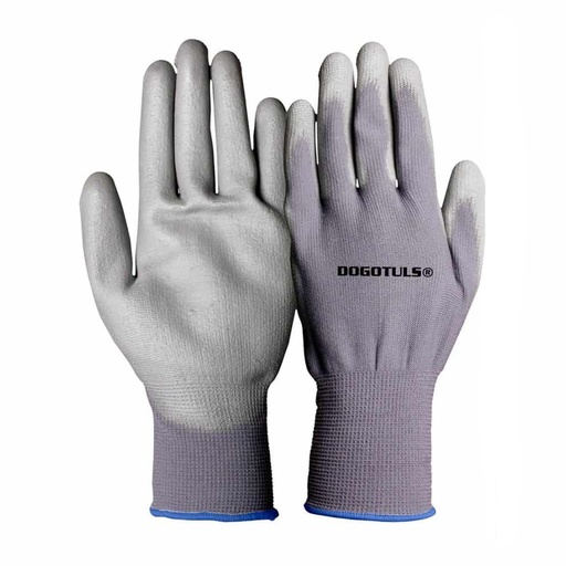 [HC94339] DOGOTULS GUANTE NYLON JS3034 PALMA POLIURETANO CH GRIS