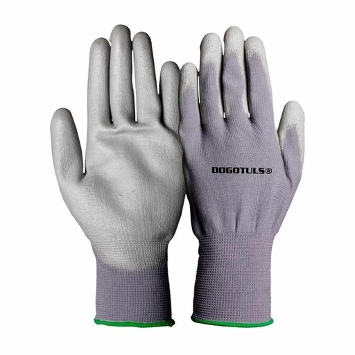 [HC94338] DOGOTULS GUANTE NYLON JS3024 PALMA POLIURETANO MED GRIS