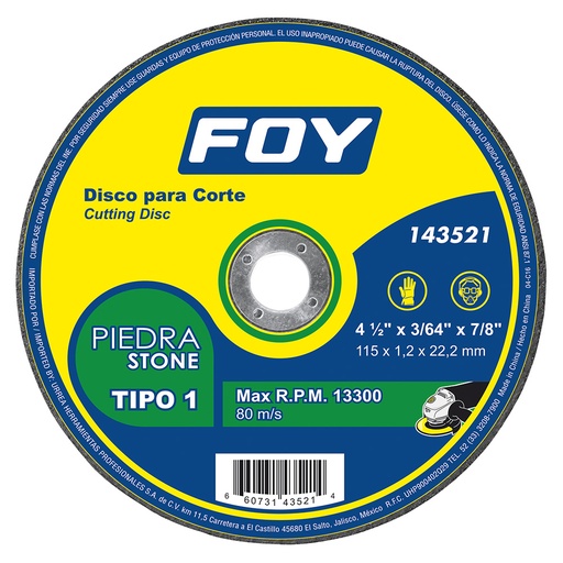[HC117167] FOY DESCO CORTE PIEDRA 143521
