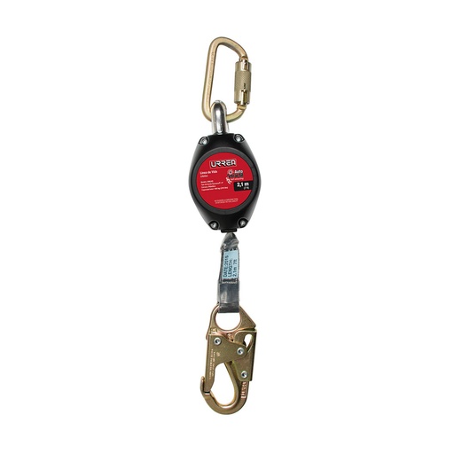 [HC95128] URREA LINEA DE VIDA USLV2 7FT/2.3M RETRACTIL 140KG/310LB