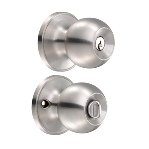 [HC110235] LOCK CERRADURA POMO BAÑO AC   INOX BOLA 11PO