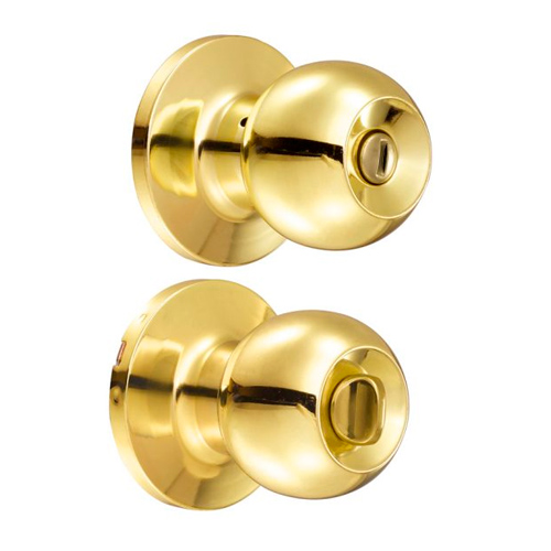 [HC110239] LOCK CERRADURA POMO BAÑO      LATON BRILL BOLA 17PO